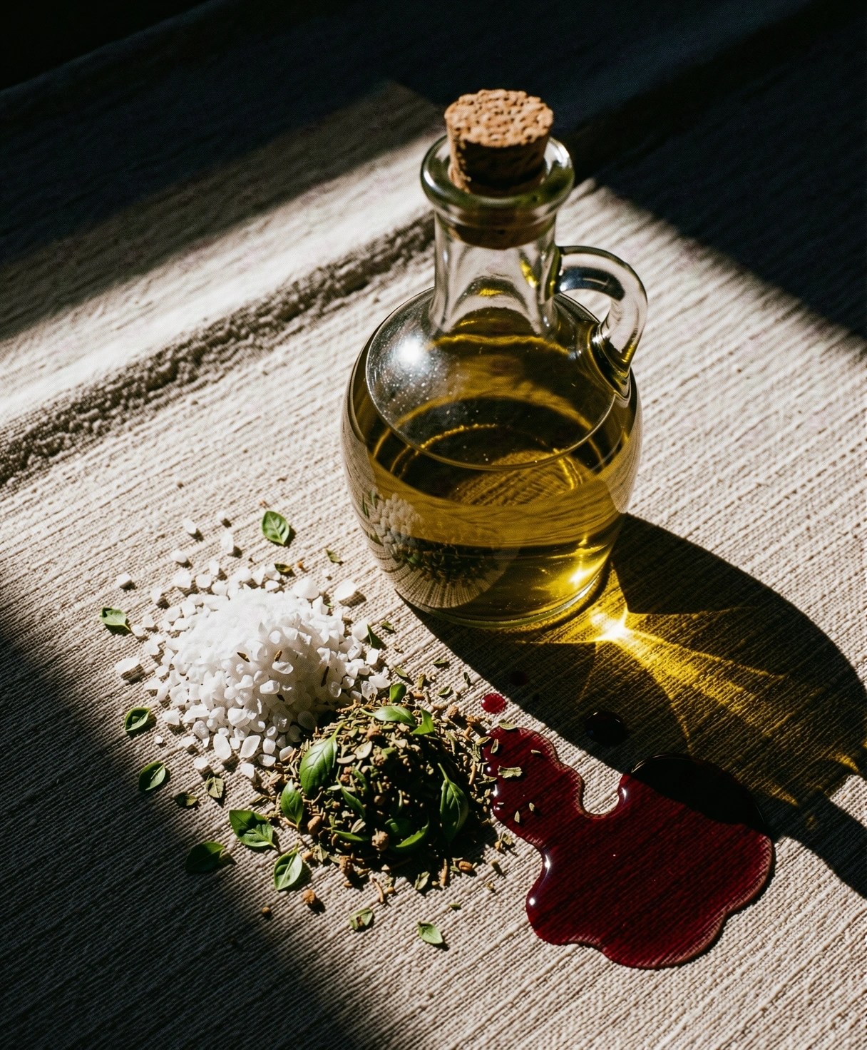 Ingredienti freschi mediterranei